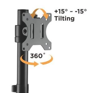 BRATECK Βάση γραφείου LDT40-T01 για οθόνη 17" - 32", 8kg | Αναλώσιμα - Είδη Γραφείου | elabstore.gr