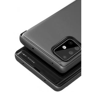 POWERTECH θήκη Clear view MOB-1505, Samsung A51, μαύρη | Αξεσουάρ κινητών | elabstore.gr