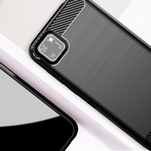 POWERTECH Θήκη Carbon Flex MOB-1523, Huawei Y5p, μαύρη | Αξεσουάρ κινητών | elabstore.gr