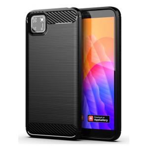 POWERTECH Θήκη Carbon Flex MOB-1523, Huawei Y5p, μαύρη | Αξεσουάρ κινητών | elabstore.gr