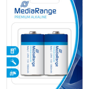 MEDIARANGE Premium αλκαλική μπαταρία C LR14 Baby 1.5V, 2τμχ | Μπαταρίες | elabstore.gr