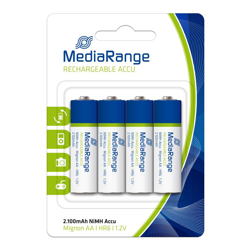 MEDIARANGE Accu επαναφορτιζόμενες μπαταρίες AA HR6 Mignon 1.2V, 4τμχ | eLabstore.gr MEDIARANGE Accu επαναφορτιζόμενες μπαταρίες AA HR6 Mignon 1.2V, 4τμχ | Μπαταρίες | elabstore.gr