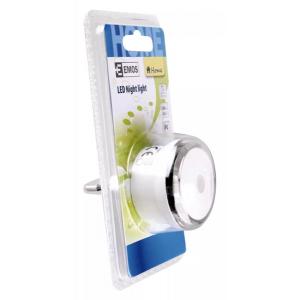 EMOS LED φωτιστικό νυκτός P3306, schuko, με αισθητήρα φωτός, λευκό | Φωτισμός | elabstore.gr