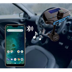 POWERTECH FM Transmitter με LCD οθόνη PT-737, QC 3.0, USB, SD, Bluetooth | Gadgets | elabstore.gr