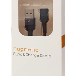 POWERTECH Καλώδιο USB 2.0 PT-757, μαγνητικό, 1m, μαύρο | Αξεσουάρ κινητών | elabstore.gr