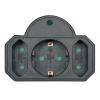 POWERTECH αντάπτορας ρεύματος PT-817, 1x schuko, 2x euro, 16A, μαύρος | eLabstore.gr POWERTECH αντάπτορας ρεύματος PT-817, 1x schuko, 2x euro, 16A, μαύρος | Τροφοδοσία Ρεύματος | elabstore.gr