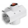 POWERTECH αντάπτορας ρεύματος PT-824, 3x schuko, 250V 16A, λευκός | Τροφοδοσία Ρεύματος | elabstore.gr
