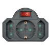 POWERTECH αντάπτορας ρεύματος PT-827, 1x schuko, 2x euro, 16A, μαύρος | eLabstore.gr POWERTECH αντάπτορας ρεύματος PT-827, 1x schuko, 2x euro, 16A, μαύρος | Τροφοδοσία Ρεύματος | elabstore.gr