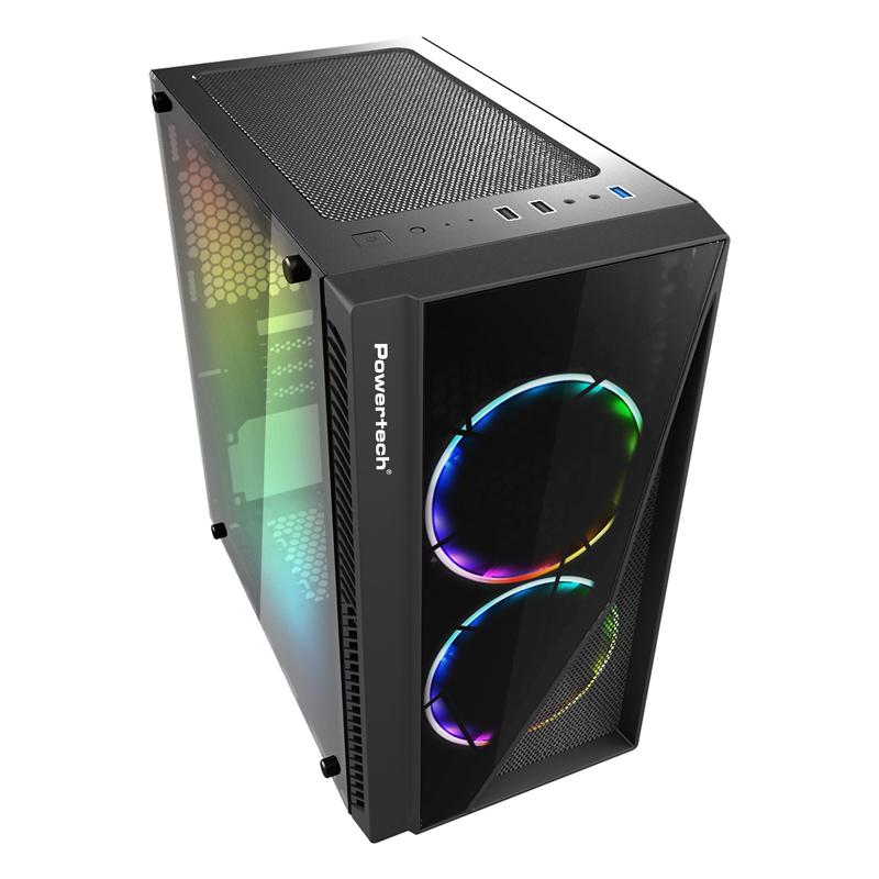 POWERTECH Gaming case PT-839, tempered glass, 3x 120mm fans (2x RGB) | eLabstore.gr POWERTECH Gaming case PT-839, tempered glass, 3x 120mm fans (2x RGB) | PC & Αναβάθμιση | elabstore.gr