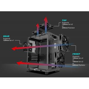 POWERTECH Gaming case PT-839, tempered glass, 3x 120mm fans (2x RGB) | eLabstore.gr POWERTECH Gaming case PT-839, tempered glass, 3x 120mm fans (2x RGB) | eLabstore.gr