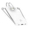 POWERTECH Power Bank PT-866 10000mAh, 3x Output, 2.1A, λευκό | Αξεσουάρ κινητών | elabstore.gr