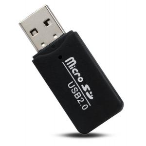 POWERTECH mini card reader PT-893, SD card mini, μαύρος | Συνοδευτικά PC | elabstore.gr