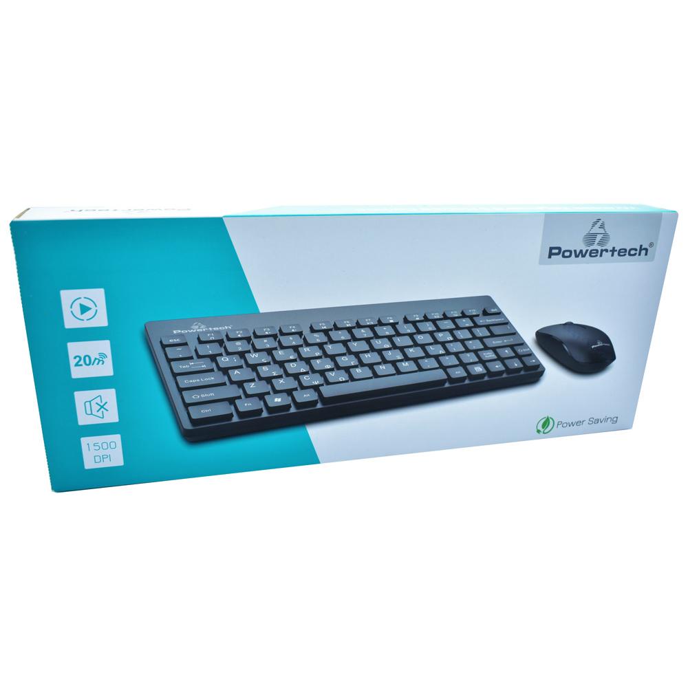 POWERTECH set ποντίκι & πληκτρολόγιο, 1500dpi, μαύρο | eLabstore.gr POWERTECH set ποντίκι & πληκτρολόγιο PT-913, ασύρματο, 1500dpi, μαύρο | Συνοδευτικά PC | elabstore.gr