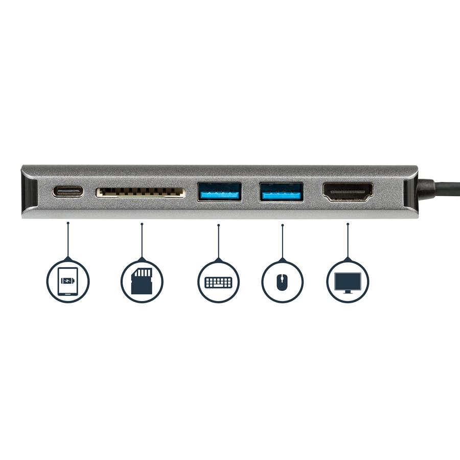 POWERTECH Docking station PTH-043, Type-C, 4K, ασημί | eLabstore.gr POWERTECH Docking station PTH-043, Type-C, 4K, ασημί | Αξεσουάρ για Laptop | elabstore.gr