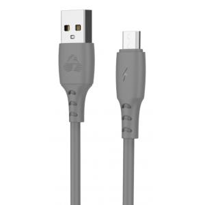 POWERTECH Καλώδιο USB σε Micro USB eco PTR-0090, copper, 1m, γκρι | Αξεσουάρ κινητών | elabstore.gr