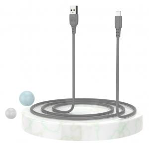 POWERTECH Καλώδιο USB σε USB Type-C eco PTR-0091, copper, 1m, γκρι | Αξεσουάρ κινητών | elabstore.gr