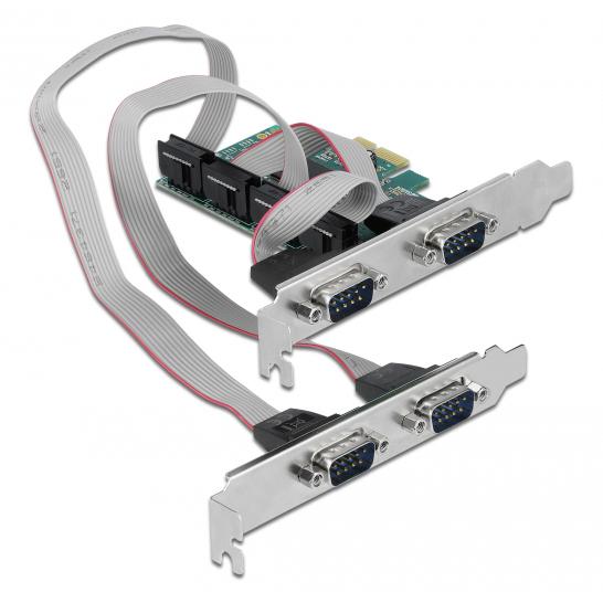 POWERTECH κάρτα επέκτασης PCIe σε 4x Serial DB9 SLOT-031, Chipset CH384L | eLabstore.gr POWERTECH κάρτα επέκτασης PCIe σε 4x Serial DB9 SLOT-031, Chipset CH384L | PC & Αναβάθμιση | elabstore.gr