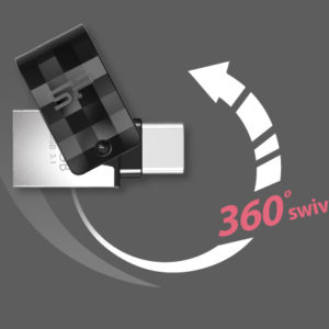 SILICON POWER Dual USB Flash Drive C31, USB 3.1 & Type-C, 32GB, μαύρο | Συνοδευτικά PC | elabstore.gr