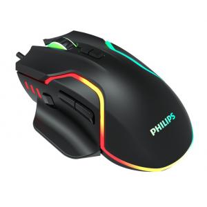 PHILIPS gaming ποντίκι SPK9525, ενσύρματο, 2400DPI, 8 πλήκτρα, μαύρο | Συνοδευτικά PC | elabstore.gr