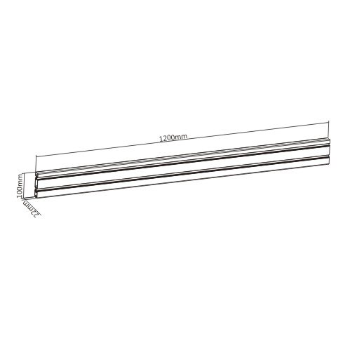 BRATECK αλουμινένιο πάνελ γραφείου SW01-3, SW series, 1200x22x100mm | eLabstore.gr BRATECK αλουμινένιο πάνελ γραφείου SW01-3, SW series, 1200x22x100mm - Image 6