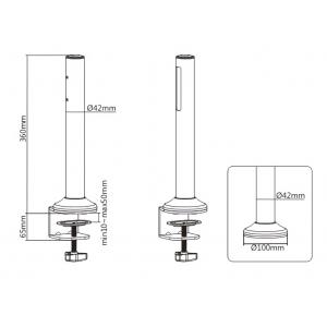 BRATECK 2x βάσεις στήριξης πάνελ SW02-3, SW series, για γραφείο | eLabstore.gr BRATECK 2x βάσεις στήριξης πάνελ SW02-3, SW series, για γραφείο | eLabstore.gr