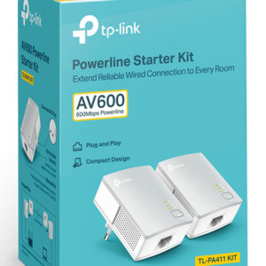 TP-LINK AV600 Powerline Starter Kit TL-PA411KIT, Ver. 4.0 | Δικτυακά | elabstore.gr