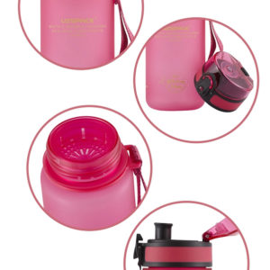 UZSPACE παγούρι νερού Colorful Frosted UZ-3026-PK, 500ml, ροζ | eLabstore.gr