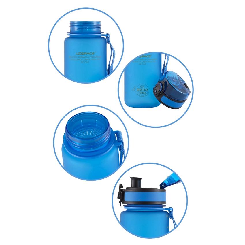 UZSPACE παγούρι νερού Colorful Frosted UZ-3034-BL, 350ml, μπλε | eLabstore.gr UZSPACE παγούρι νερού Colorful Frosted UZ-3034-BL, 350ml, μπλε - Image 6