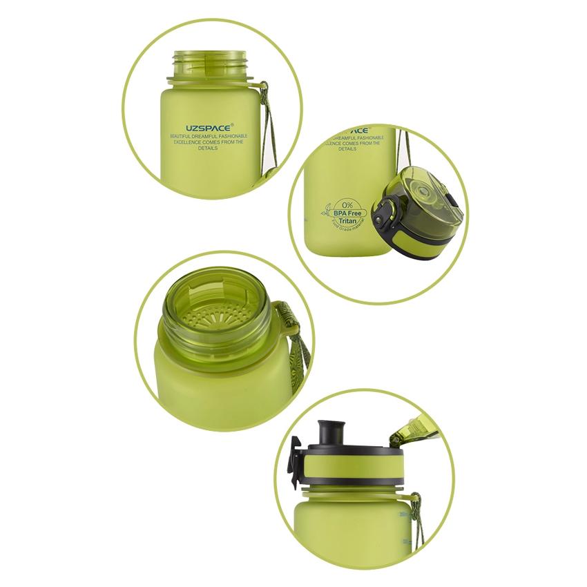 UZSPACE παγούρι νερού Colorful Frosted UZ-3034-GN, 350ml, πράσινο | eLabstore.gr UZSPACE παγούρι νερού Colorful Frosted UZ-3034-GN, 350ml, πράσινο - Image 6