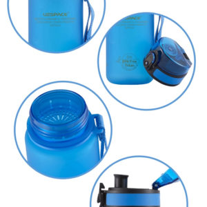 UZSPACE παγούρι νερού Colorful Frosted UZ-3038-BL, 1000ml, μπλε | eLabstore.gr