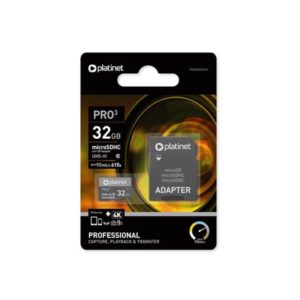 MicroSDHC UHS-III V30 SD 32GB CLASS 10 90MB/s Secure digital + adapter PLATINET | eLabstore.gr MicroSDHC UHS-III V30 SD 32GB CLASS 10 90MB/s Secure digital + adapter PLATINET | Περιφερειακά | elabstore.gr