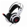 OMEGA Ακουστικό 50mm με μικρόφωνο gaming w/Vibration & Led USB Vibration λευκό OVH4055W | Gaming | elabstore.gr