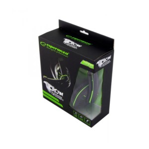 Crow Ακουστικό με μικρόφωνο gaming πράσινο EGH330G | Gaming | elabstore.gr