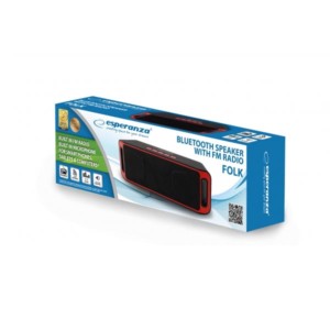 Ηχείο Bluetooth 6W Hands-Free & w/FM Radio Μαύρο/Κόκκινο EP126KR | eLabstore.gr Ηχείο Bluetooth 6W Hands-Free & w/FM Radio Μαύρο/Κόκκινο EP126KR | Περιφερειακά | elabstore.gr