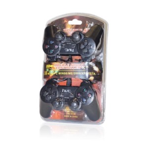 USB Gamepad double with vibration USB-8878B  hvt | Gaming | elabstore.gr