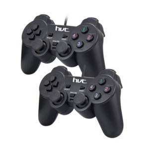 USB Gamepad double with vibration USB-8878B hvt | Gaming | elabstore.gr