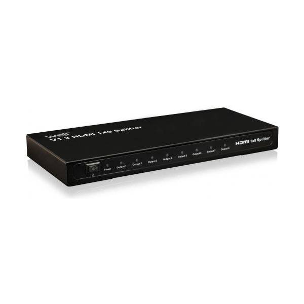 Hdmi Splitter 8 port V1.3 Full HD Well SPLT-HDMI1.3/8-WL | eLabstore.gr Hdmi Splitter 8 port V1.3 Full HD Well SPLT-HDMI1.3/8-WL | Αξεσουάρ &Περιφερειακά TV | elabstore.gr