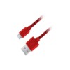 Καλώδιο Micro USB 2.0 1m Fabric braided κόκκινο | Περιφερειακά | elabstore.gr