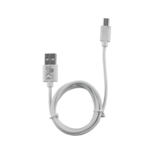 Καλώδιο Micro USB Devices Long USB 2.4A Φόρτισης - Data 1m LUM01 Λευκό Lime | Περιφερειακά | elabstore.gr