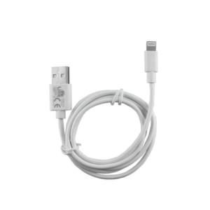 Καλώδιο Lightning USB 2.4A Φόρτισης - Data 1m Λευκό LO1 Lime | Περιφερειακά | elabstore.gr