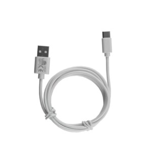 Καλώδιο Type C σε USB 2.4A Φόρτισης - Data 1m Λευκό L01 Lime | Περιφερειακά | elabstore.gr