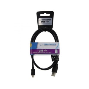 Καλώδιο Micro USB 2.0 1m μαύρο | Περιφερειακά | elabstore.gr