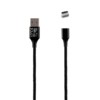 Καλώδιο Type C USB Φόρτισης-Data Magnetic Braided 3.5A QC 2.0 1m Μαύρο NSP | Περιφερειακά | elabstore.gr