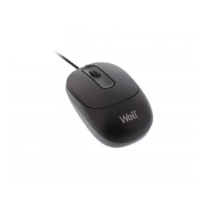 MU001 Well Ενσύρματο Ποντίκι 3D USB μαύρο 800dp MOUSE-USB-MU001BK-WL | Περιφερειακά | elabstore.gr