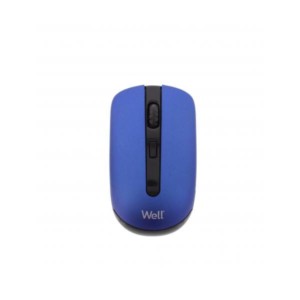 MW101 Well Ασύρματο Ποντίκι 4D USB μαύρο/μπλε 1600dpi MOUSE-WLESS-MW101BE-WL | Περιφερειακά | elabstore.gr