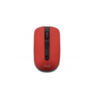 MW101 Well Ασύρματο Ποντίκι 4D USB μαύρο/κόκκινο 1600dpi MOUSE-WLESS-MW101RD-WL | Περιφερειακά | elabstore.gr