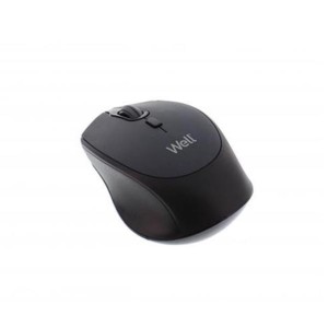 MWP201 Well Ασύρματο Ποντίκι 4D USB μαύρο 1600dpi MOUSE-WLESS-MWP201BK-WL | Περιφερειακά | elabstore.gr