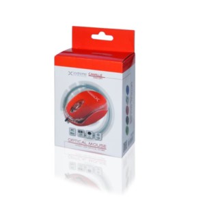Ενσύρματο Ποντίκι 3D USB κόκκινο XM102R | Περιφερειακά | elabstore.gr