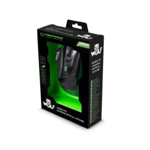 Wolf Gaming mouse ενσύρματο μαύρο/πράσινο 7 Keys 2400dpi EGM201 | Gaming | elabstore.gr