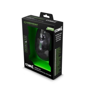 Cobra Gaming mouse ενσύρματο μαύρο/πράσινο 6 Keys 2400dpi EGM207G | Gaming | elabstore.gr
